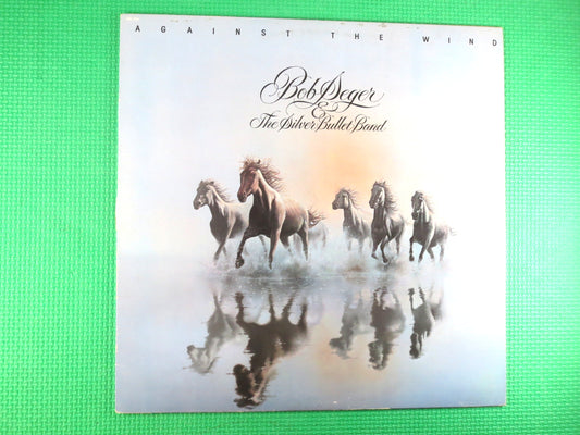 BOB SEGER, Against the Wind, Bob Seger Records, Bob Seger Vinyl, Bob Seger Albums, Bob Seger Hits, Rock Album, Vintage Records, 1980 Records