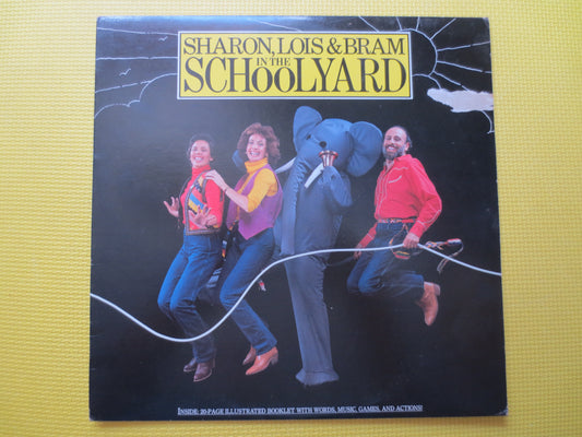 SHARON, LOIS and Bram, In The School Yard, Childrens Records, Kids Records, Kids Albums, lps, Children's Album, Vintage Record, 1981 Records