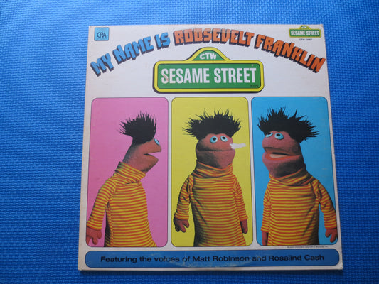 SESAME STREET, ROOSEVELT Franklin, Childrens Record, Kids Record, Childrens Album, Kids Album, Sesame Street Lp, Vintage Record, 1977 Record