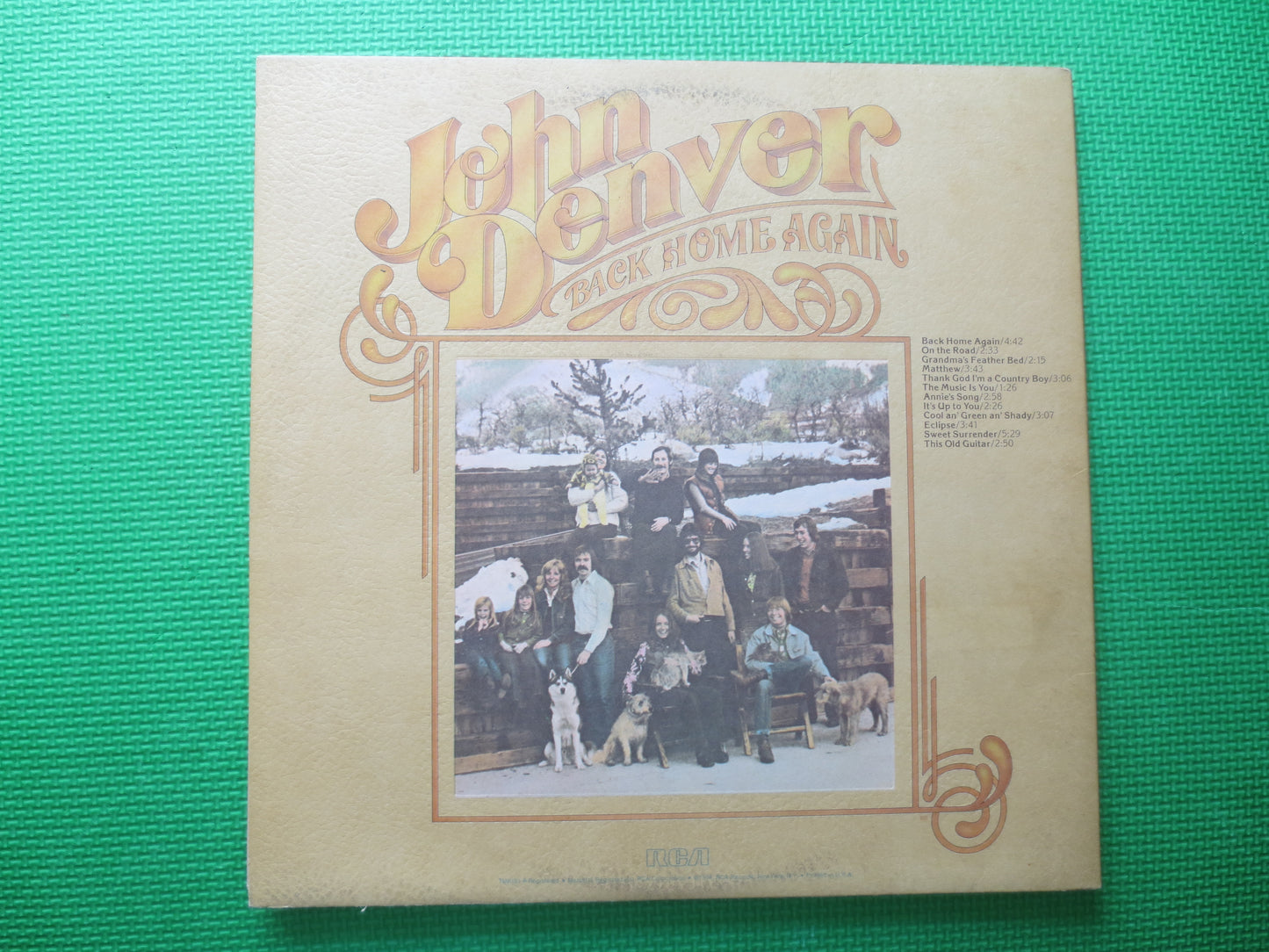 JOHN DENVER, Back Home Again, John Denver Album, John Denver Lp, John Denver Record, John Denver Vinyl, Vinyl, 1974 Records