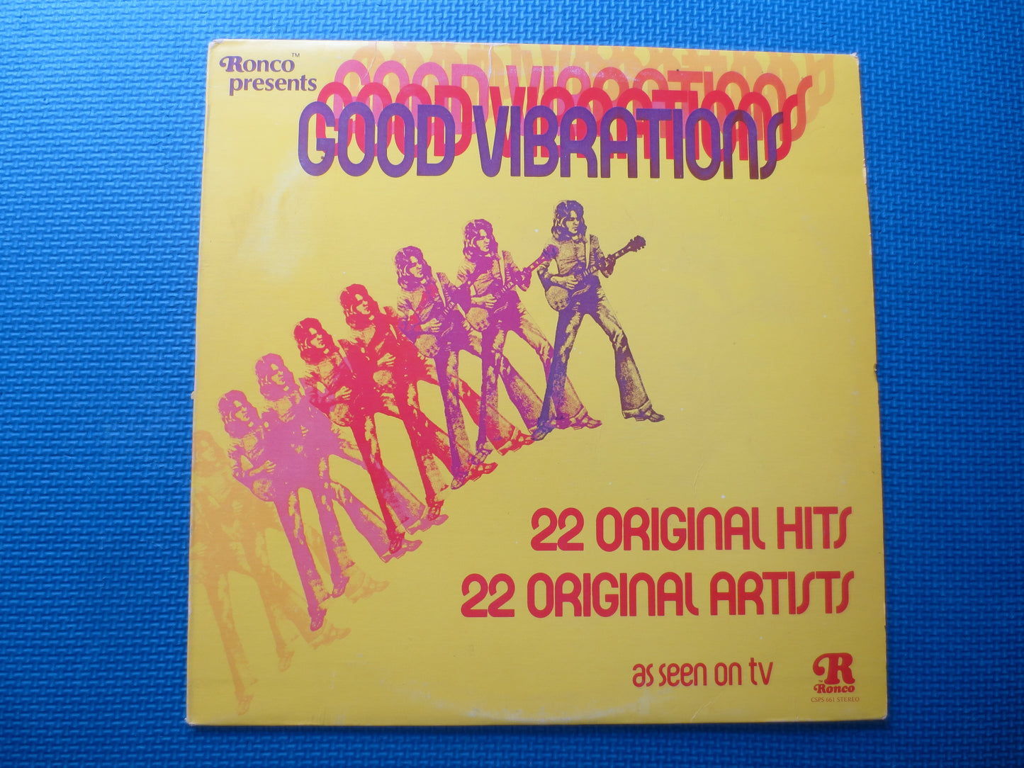 GOOD VIBRATIONS, 22 ORIGINAL Hits, Ronco Albums, Ronco Lps, Redbone Records, James Brown Records, O'Jays Record, Ronco Records, 1973 Records