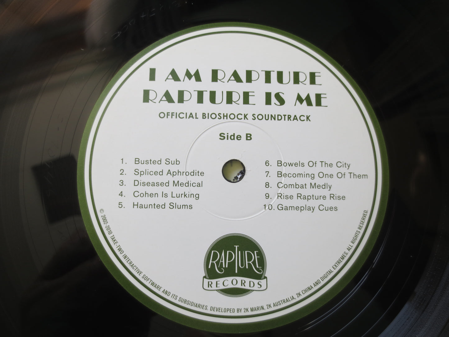 BIOSHOCK SCORE, I Am Rapture Rapture Is Me (Official BIOSHOCK Score) Record, I Am Rapture Album, I Am Rapture Record, Soundtrack Record, Lps