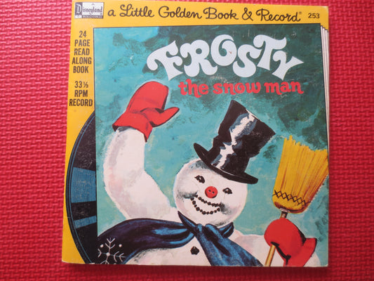 DISNEY Album, FROSTY the Snowman, DISNEYLAND Records, Disney Records, Childrens Record, Disney Lp, Kids Lp, 1976 Records