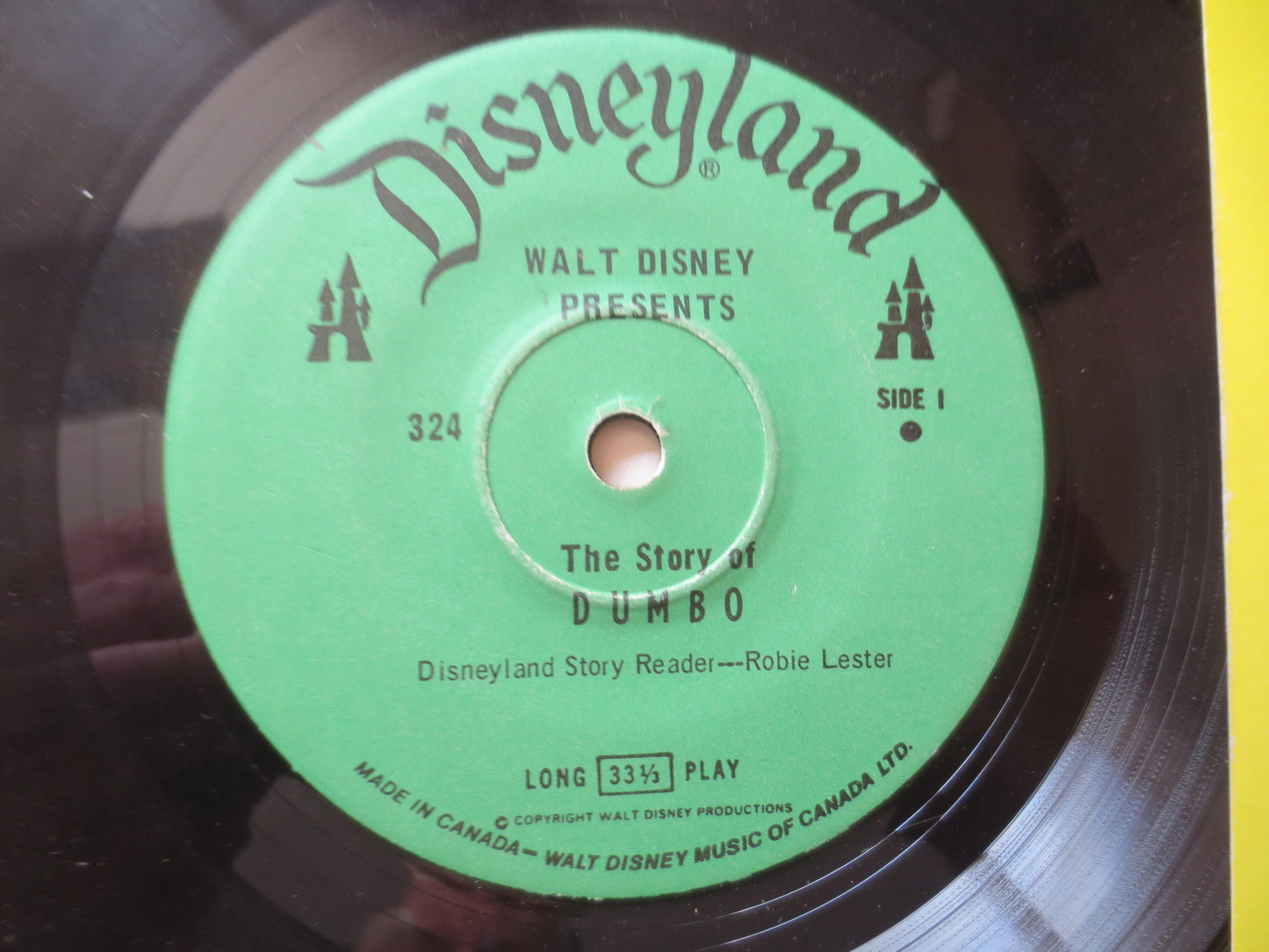 DISNEY Albums, Story of DUMBO, DISNEYLAND Records, Disney Records, Childrens Record, Disney Lp, Kids Albums, 1977 Record