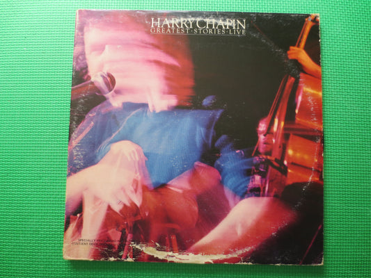 HARRY CHAPIN, Greatest Stories, LIVE, Harry Chapin Record, Harry Chapin Vinyl, Vintage Vinyl, Records, Vinyl, 1976 Records