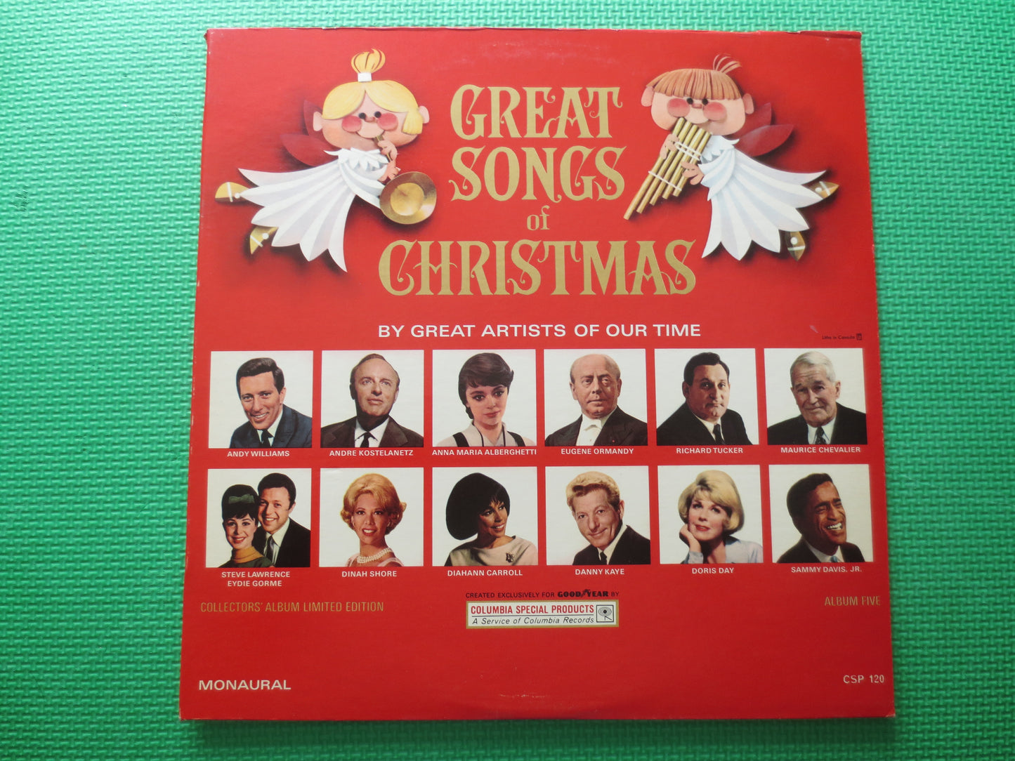 GREAT SONGS of, CHRISTMAS Album, Album 5, Christmas Songs, Christmas Record, Christmas Vinyl, Christmas Lp, 1966 Records