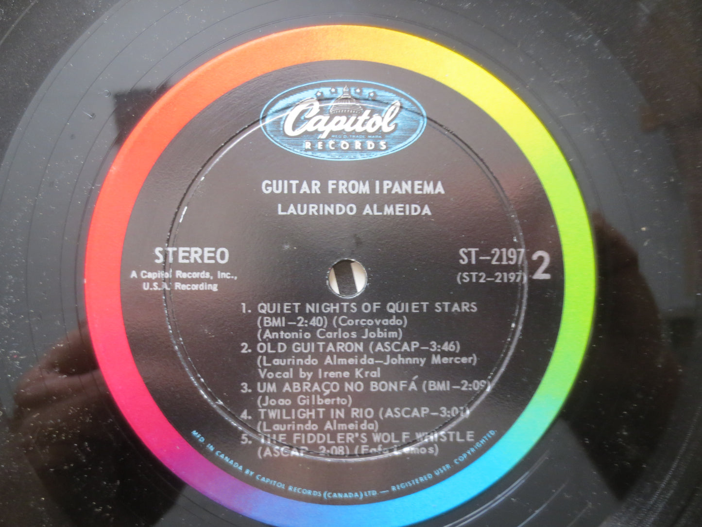 LAURINDO ALMEIDA, GUITAR from Ipanema, Laurindo Almeida Lp, Classical Guitar Lp, Classical Records, Records, 1964 Records