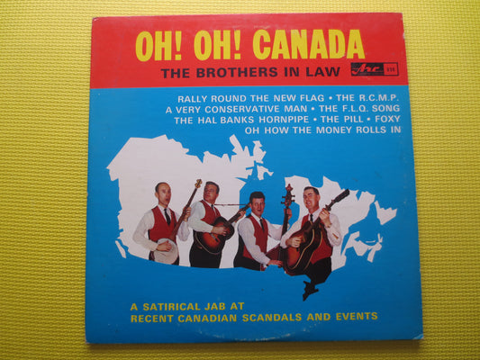 BROTHERS-in-LAW, COMEDY Album, Brothers-in-Law Lp, Folk Comedy Album, Comedy Record, Canadian Comedy Lp, Vintage Record, Comedy, 1966 Record