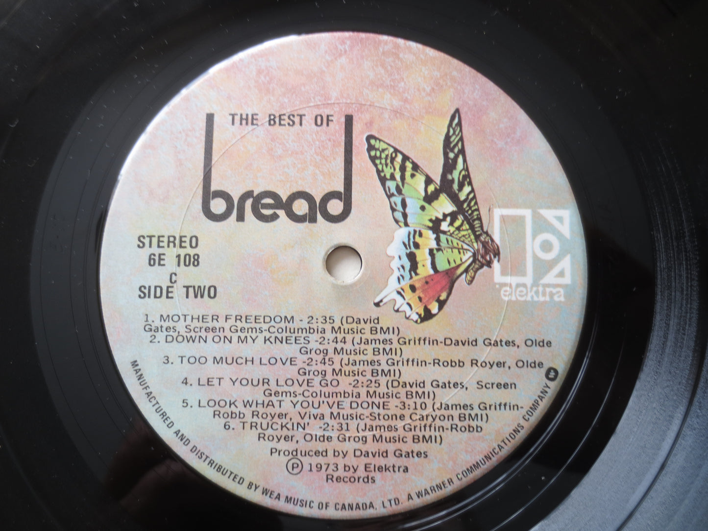 BREAD, BEST of Bread, Bread Records, Bread Albums, Bread Lp, Pop Records, Vinyl Records, Pop Vinyl, Vinyl Lps, 1973 Records