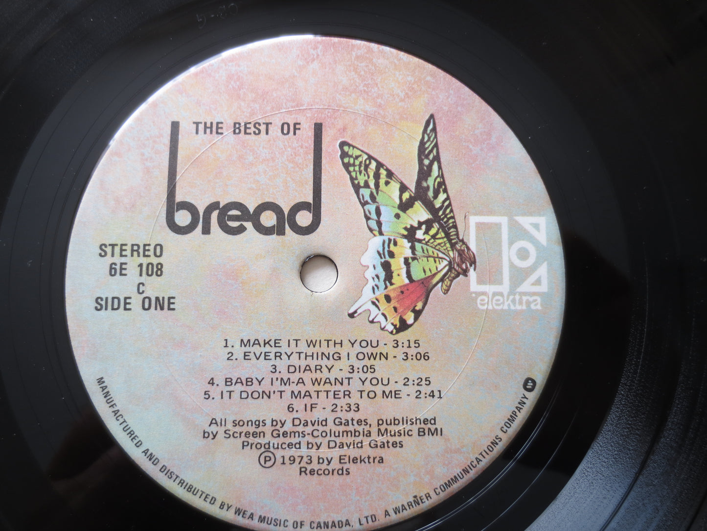 BREAD, BEST of Bread, Bread Records, Bread Albums, Bread Lp, Pop Records, Vinyl Records, Pop Vinyl, Vinyl Lps, 1973 Records