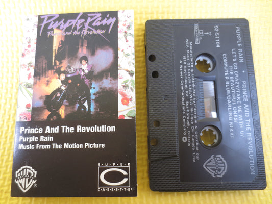 PRINCE, PURPLE RAIN, Prince Tape, Purple Rain Tape, Prince Album, Prince Songs, Prince Music, Tape Cassette, 1984 Cassette