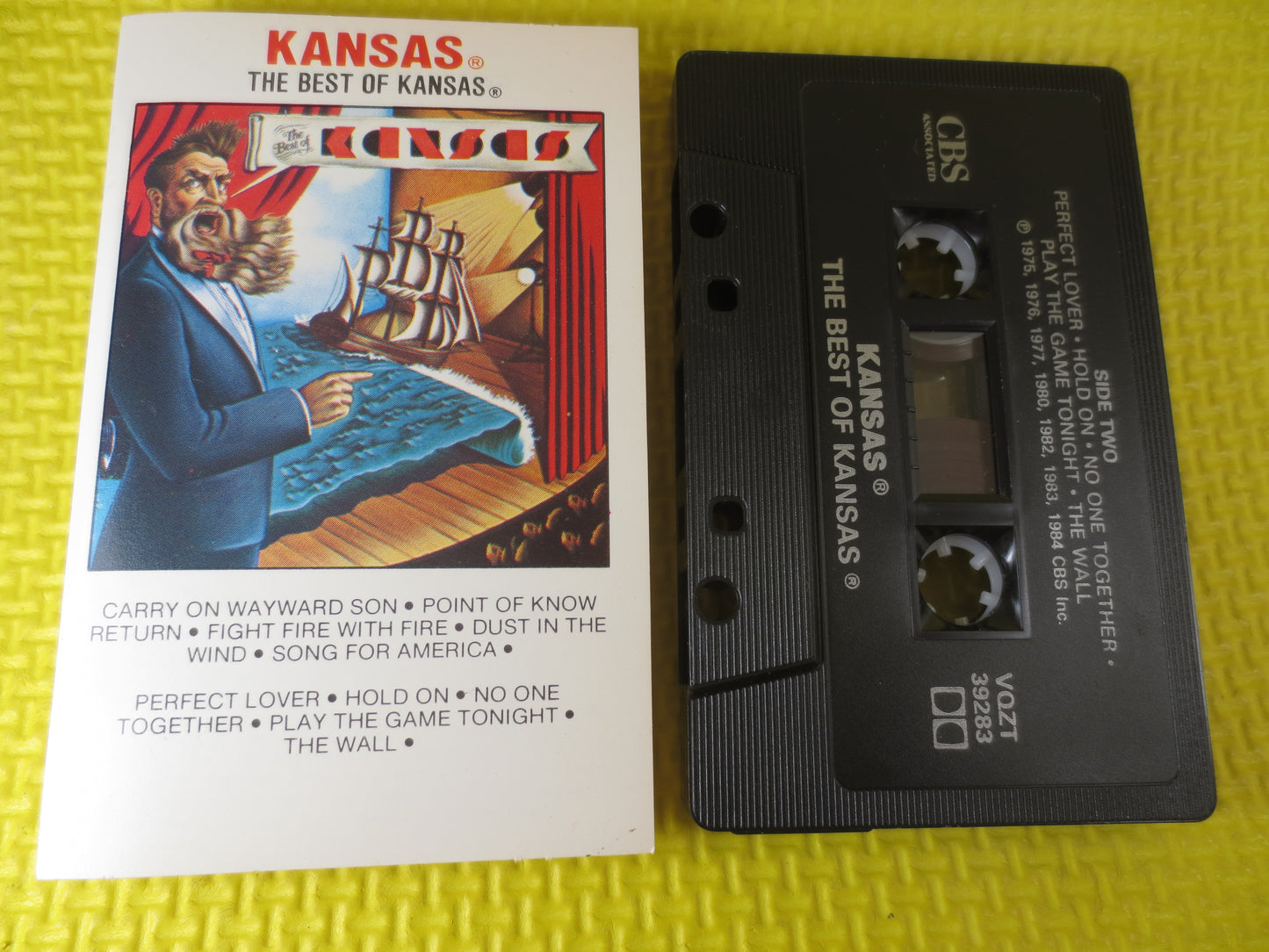 KANSAS, BEST of KANSAS, Kansas Tape, Kansas Cassette, Rock Cassette, Rock Tape, Rock Album, Tape Cassette, 1984 Cassette