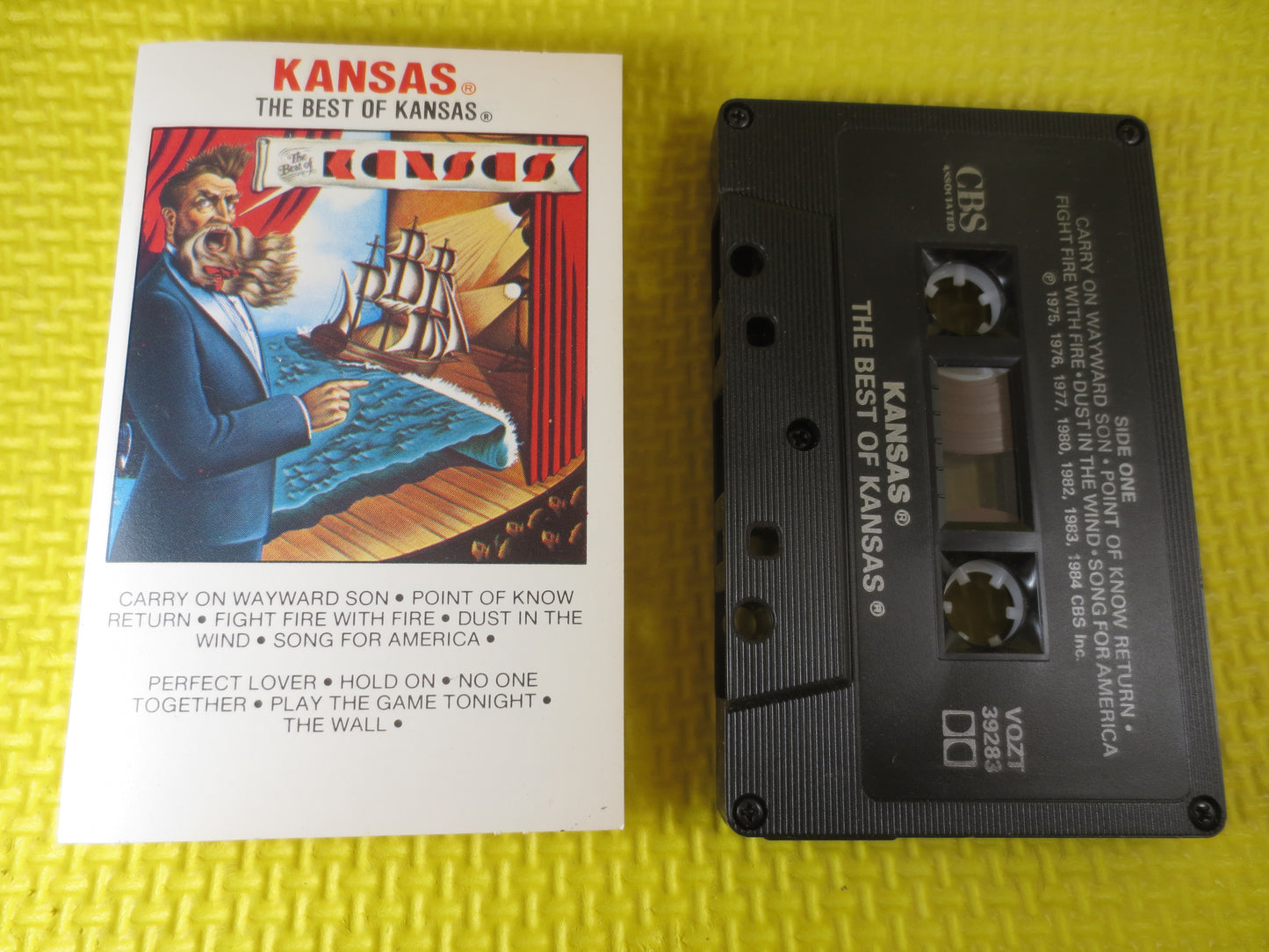 KANSAS, BEST of KANSAS, Kansas Tape, Kansas Cassette, Rock Cassette, Rock Tape, Rock Album, Tape Cassette, 1984 Cassette