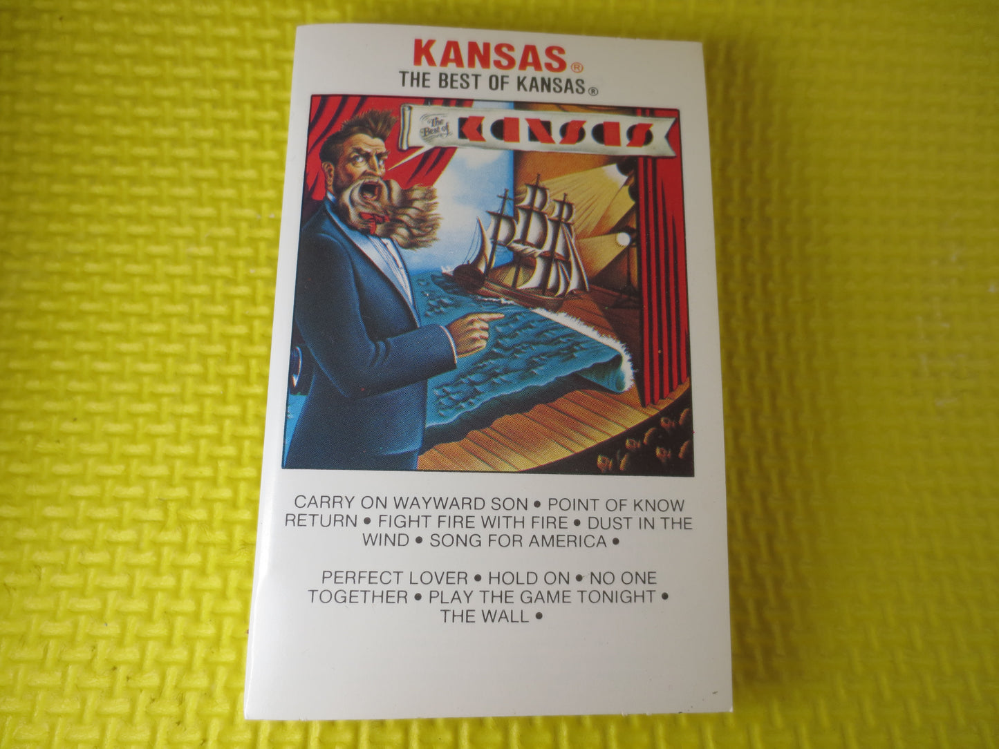 KANSAS, BEST of KANSAS, Kansas Tape, Kansas Cassette, Rock Cassette, Rock Tape, Rock Album, Tape Cassette, 1984 Cassette