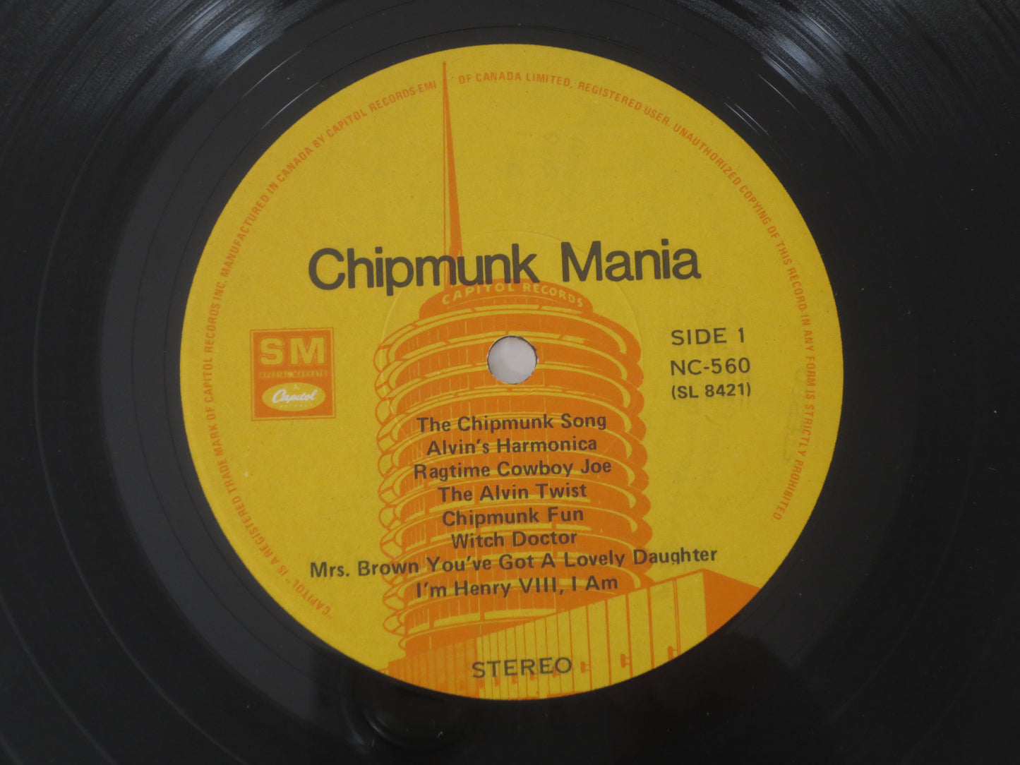 The CHIPMUNKS, CHIPMUNK MANIA, Kids Record, Kids Vinyl, Childrens Records, Childrens Album, Kids Album, Kid Lp, 1980 Record