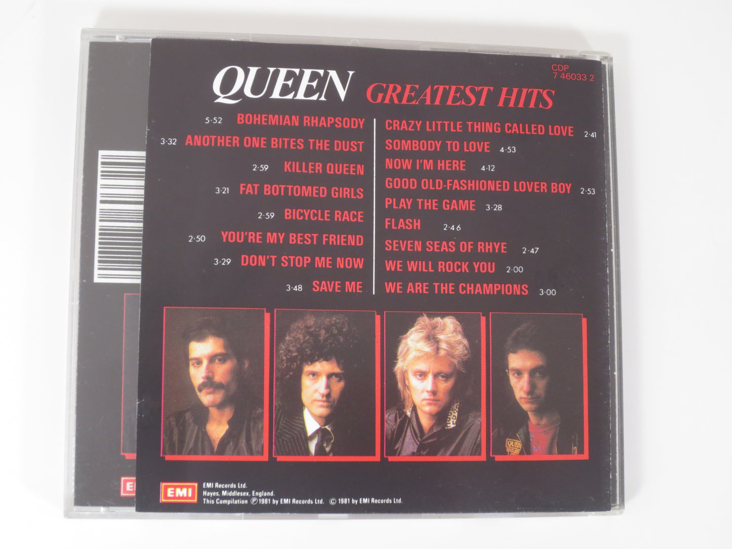 QUEEN, GREATEST Hits, QUEEN Cd, Freddie Mercury, Queen Album, Vintage Queen, Queen Lp, Rock, Rock Music Cd, 1985 Compact Disc