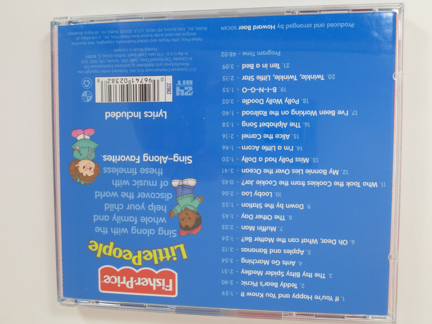 SING-ALONG FAVORITES, Little People Cd, Fisher-Price, Sing Along Cd, Childrens Cd, Cd, Kids Music, Vintage Cds, Kids Song, 2002 Compact Disc