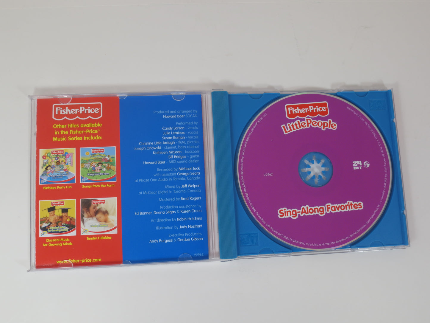 SING-ALONG FAVORITES, Little People Cd, Fisher-Price, Sing Along Cd, Childrens Cd, Cd, Kids Music, Vintage Cds, Kids Song, 2002 Compact Disc