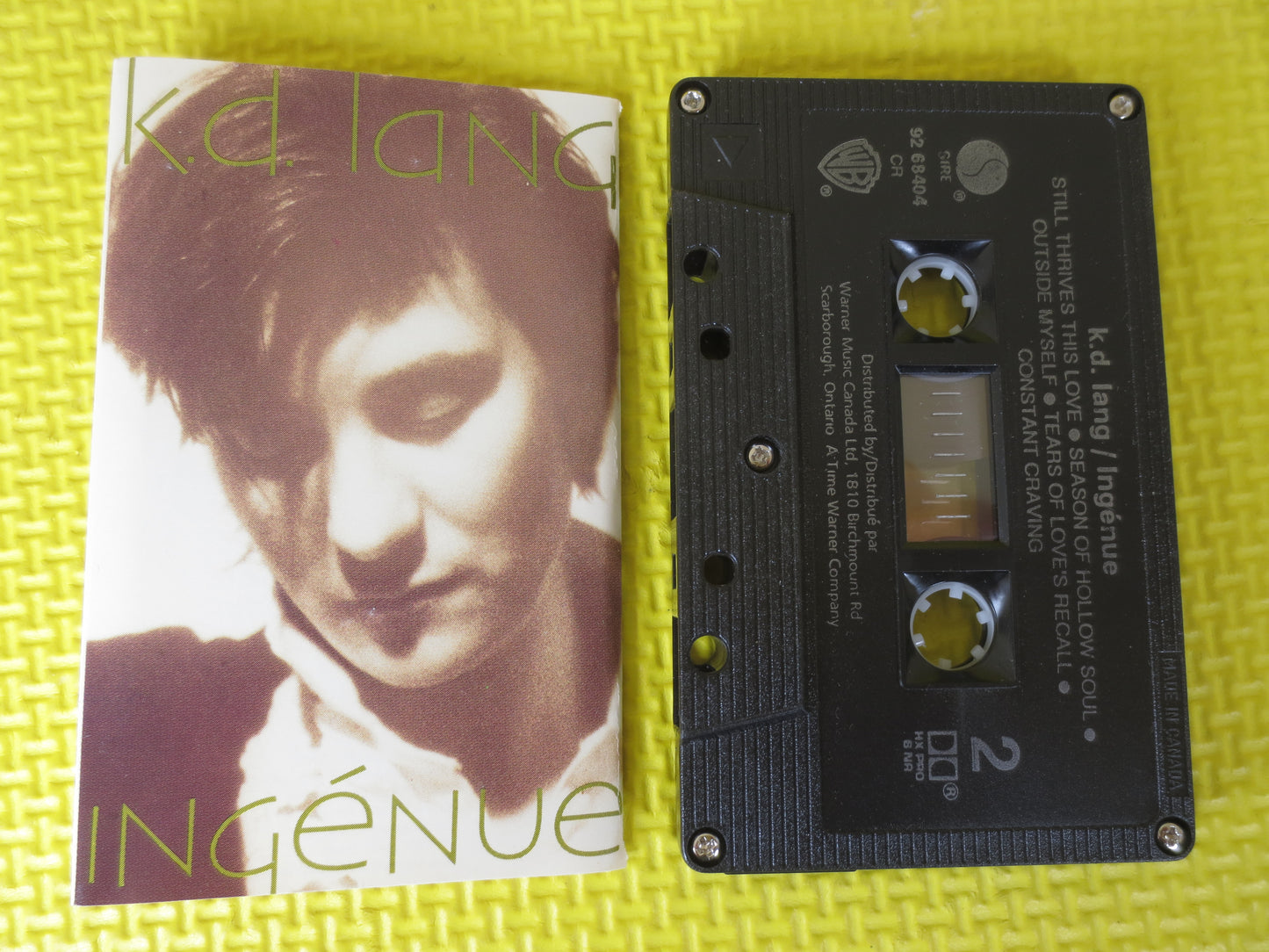 k d LANG, k d LANG Tape, k d LANG Cassette, k d Lang Album, k d Lang Music, Tape Cassette, Vintage Cassette, 1985 Cassette