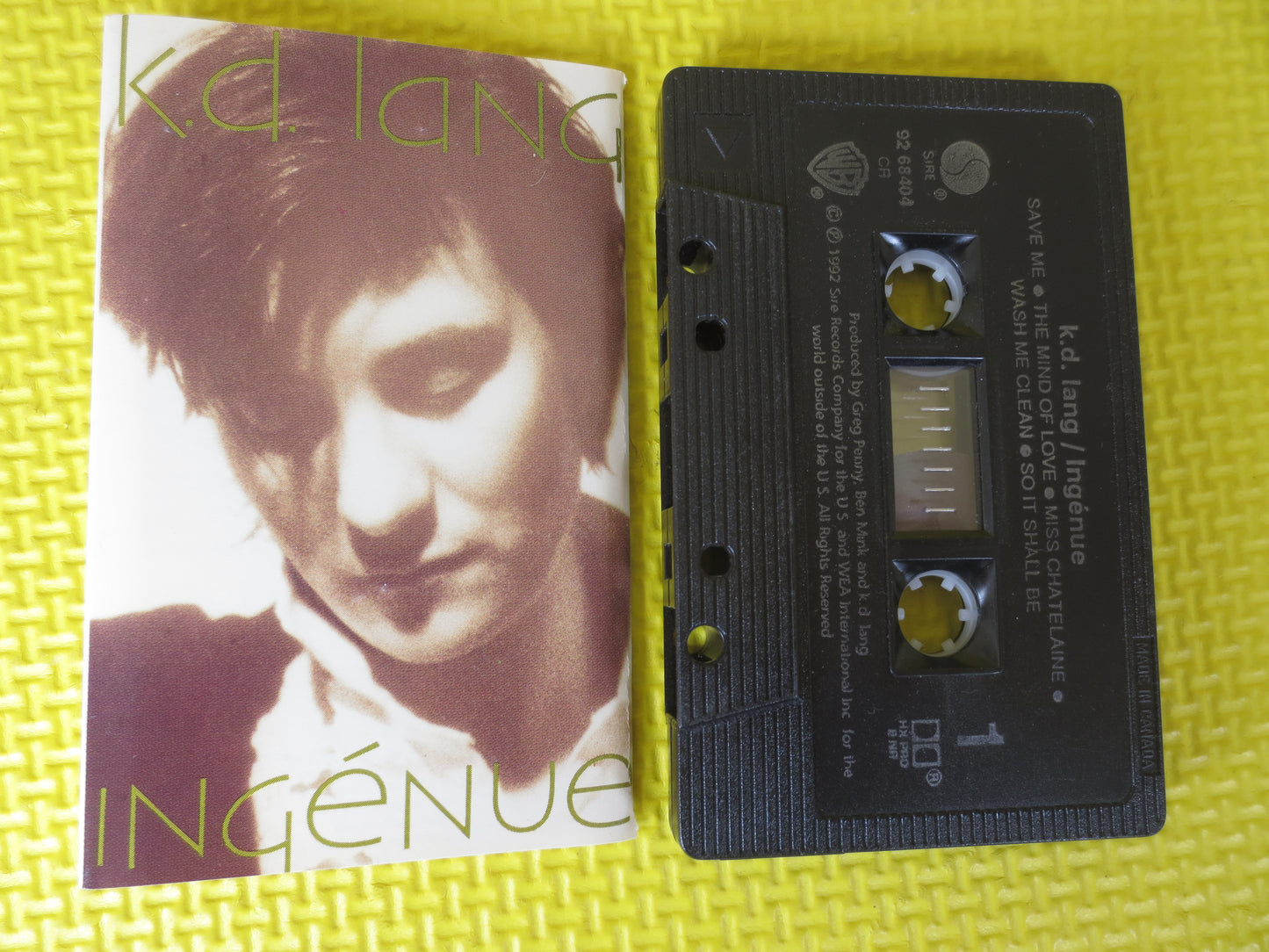 k d LANG, k d LANG Tape, k d LANG Cassette, k d Lang Album, k d Lang Music, Tape Cassette, Vintage Cassette, 1985 Cassette