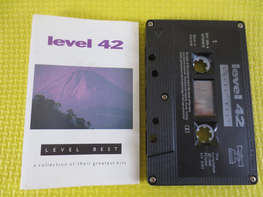 LEVEL 42, Level BEST, LEVEL 42 Cassette, Level 42 Tape, Level 42 Songs, Level 42 Greatest Hits, Rock Tapes, 1989 Cassette