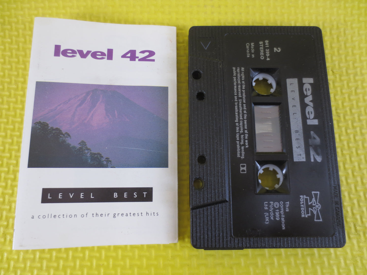 LEVEL 42, Level BEST, LEVEL 42 Cassette, Level 42 Tape, Level 42 Songs, Level 42 Greatest Hits, Rock Tapes, 1989 Cassette