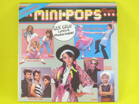 MINI-POPS, CHILDRENS Record, K-Tel Records, Mini-Pops Record, Mini-Pops Album, Kids Record, Childrens Album, 1985 Records