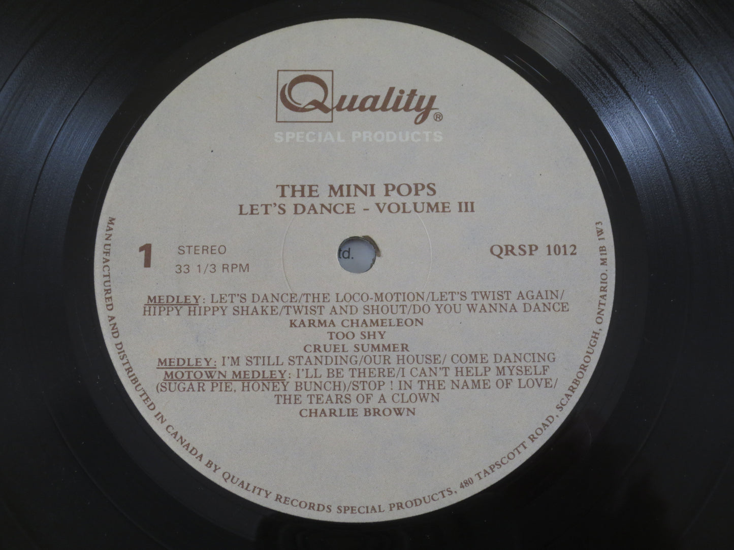 MINI-POPS, CHILDRENS Record, K-Tel Records, Mini-Pops Record, Mini-Pops Album, Kids Record, Childrens Album, 1985 Records