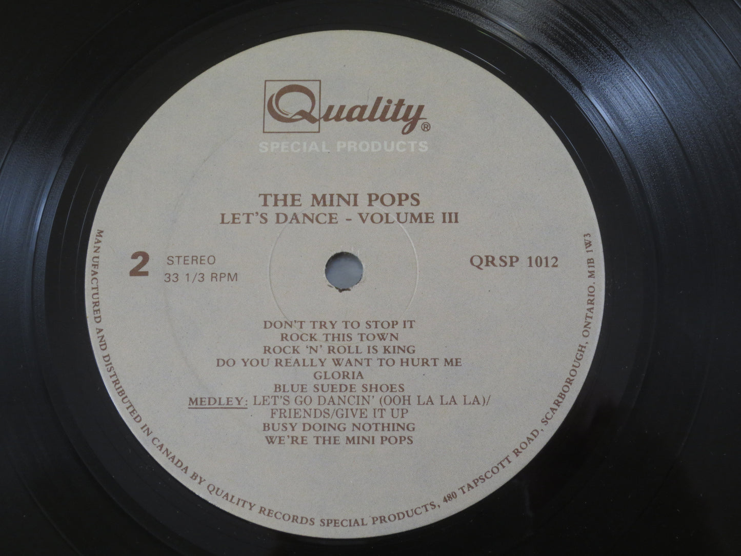 MINI-POPS, CHILDRENS Record, K-Tel Records, Mini-Pops Record, Mini-Pops Album, Kids Record, Childrens Album, 1985 Records