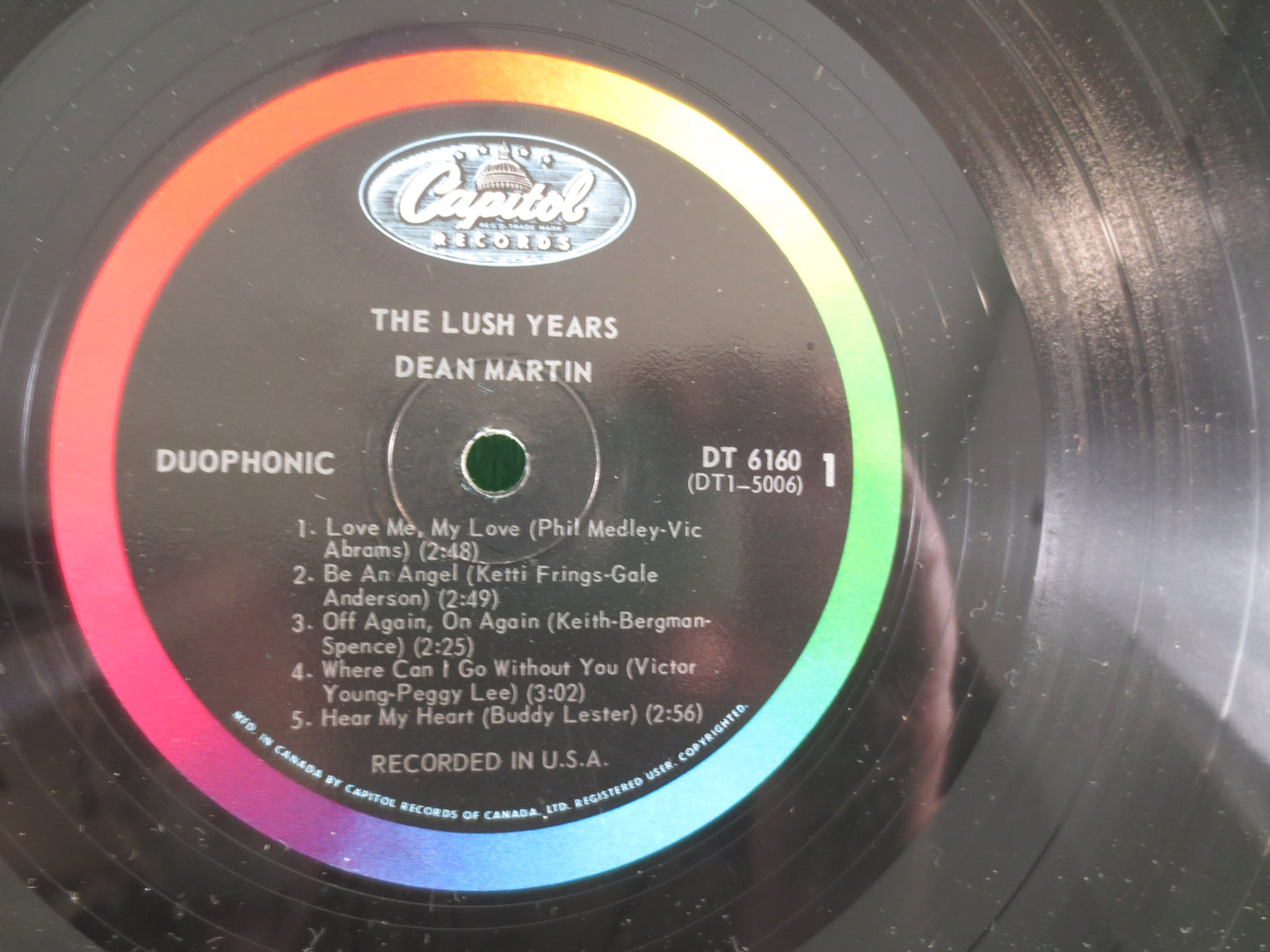 DEAN MARTIN, The LUSH Years, Jazz Records, Dean Martin Record, Dean Martin Album, Dean Martin lp, Vinyl Record, 1965 Record