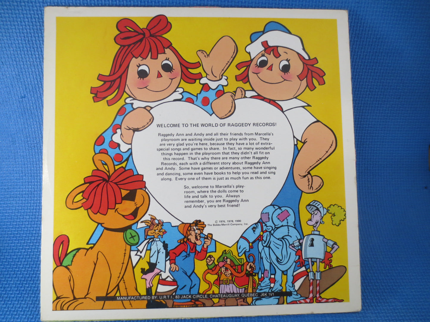 RAGGEDY ANN and ANDY, Christmas Album, Childrens Records, Kids Album, Child Record, Christmas Record, Kids Records, Kids Lp, 1980 Records