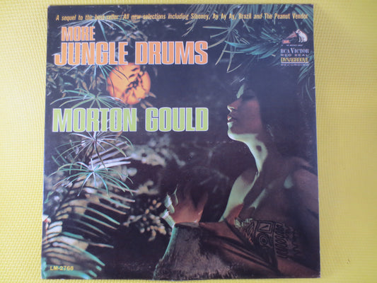 More JUNGLE DRUMS, DRUM Records, Morton Gould, Drum Albums, Latin Music Album, Exotica Record, Jazz Album, Lp, Vintage Records, 1964 Records