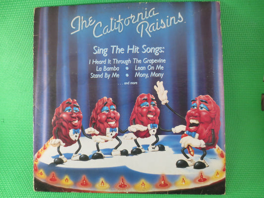 CALIFORNIA RAISINS, Sing the Hit SONGS, Soul Records, Soul Albums, Novelty Record, Novelty Album, Soul Lps, Vintage Records, 1987 Records