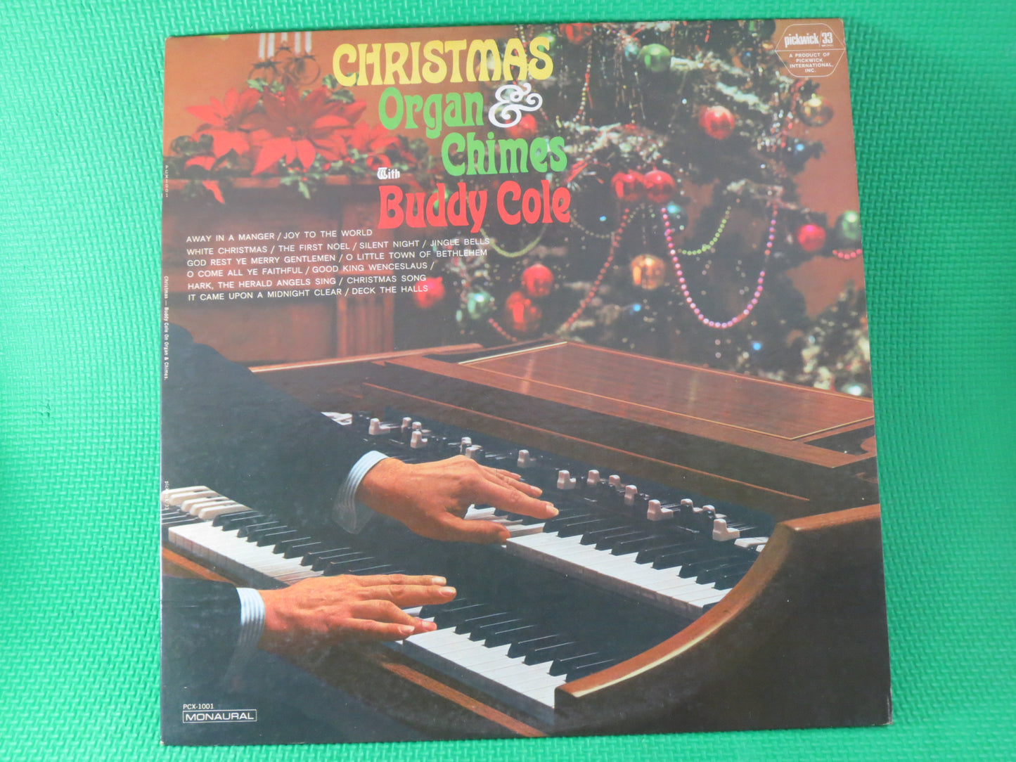 CHRISTMAS ORGAN and CHIMES, Buddy Cole, Christmas Music, Christmas Songs, Christmas Carols, Christmas Lp, Buddy Cole Record, 1966 Records