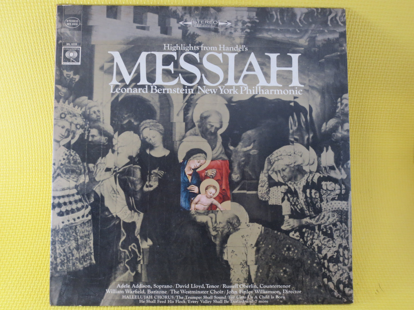 LEONARD BERNSTEIN, MESSIAH, Christmas Album, Christmas Lp, Christmas Vinyl, Christmas Songs, Christmas Records, Christmas Lps, 1966 Records