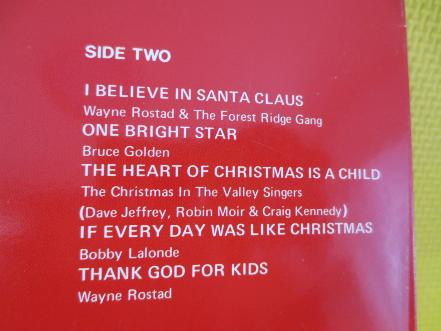 CHRISTMAS ALBUM, CHRISTMAS Songs, Christmas Record, Christmas Vinyl, Christmas Lp, Wayne Rostad Album, Christmas Songs, Lps, 1987 Records