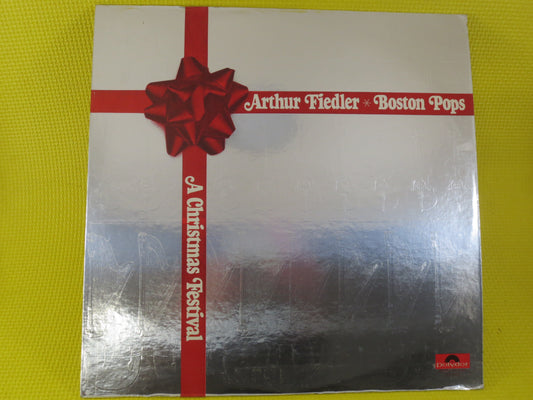 ARTHUR FIEDLER, CHRISTMAS Festival, Boston Pops Orchestra, Christmas Records, Christmas Album, Vintage Vinyl, Vintage Records, 1970 Records