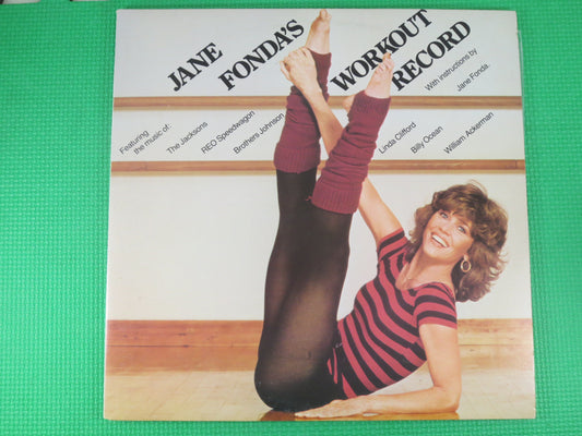 JANE FONDA, WORKOUT Records, Jane Fonda Workout, Jane Fonda Record, Jane Fonda Albums, Jane Fonda lps, Records, Vintage Records, 1982 Record