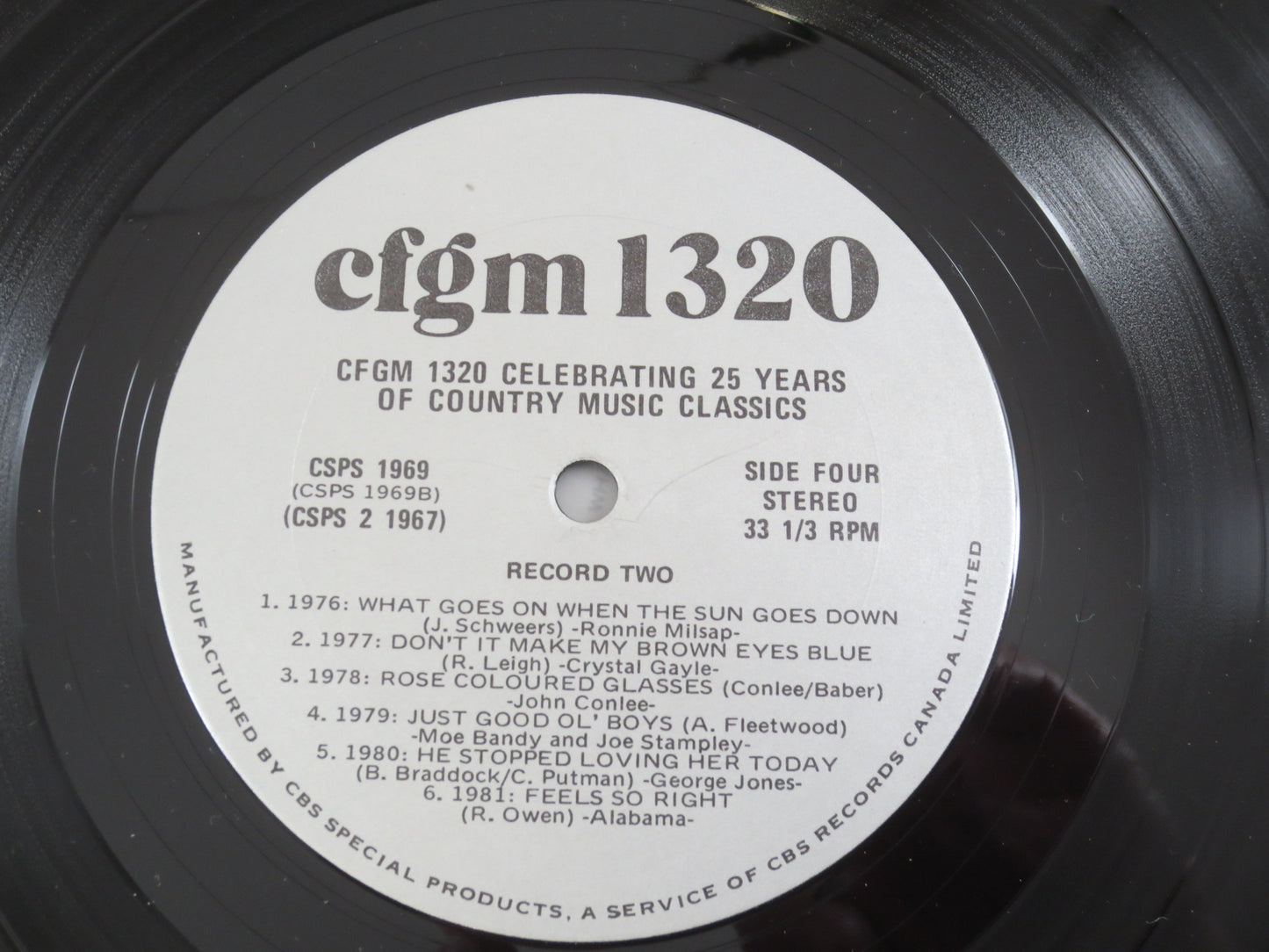 25 YEARS of COUNTRY Music Classics, CFGM 1320, 2 Records, Country Album, Country Record, Classic Country Lp, Country Music Lp, 1982 Record