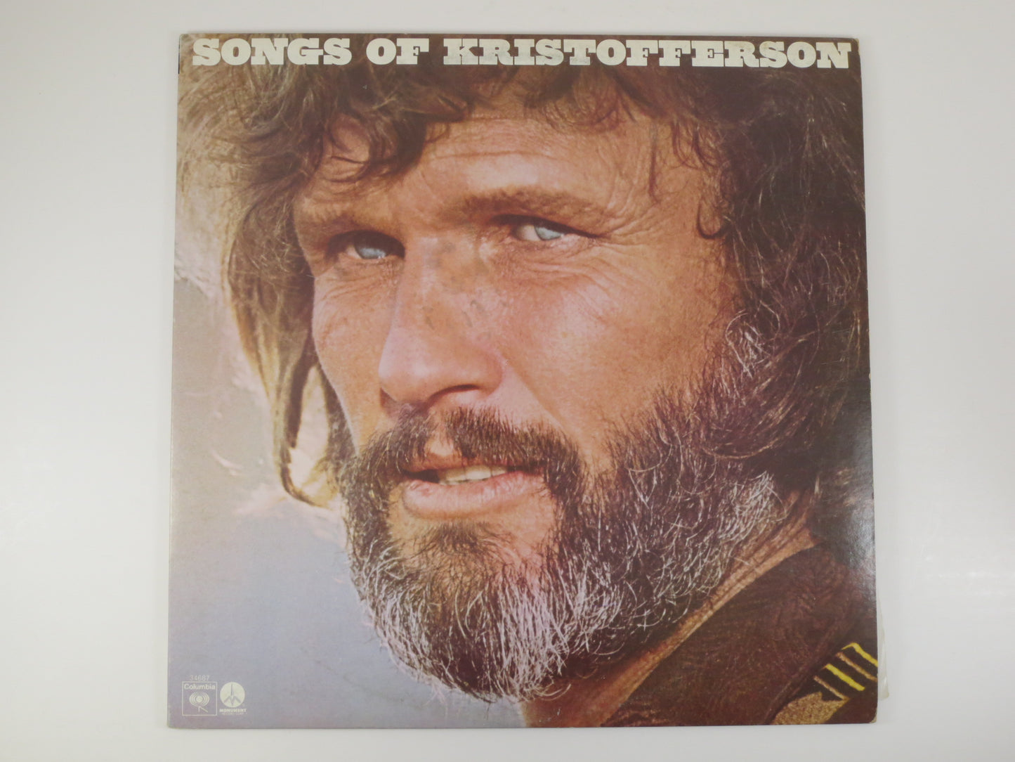 KRIS KRISTOFFERSON, Songs of Kristofferson, Bobby McGee, Kristofferson Album, Kristofferson Record, Country Records, Folk Lp, 1977 Records