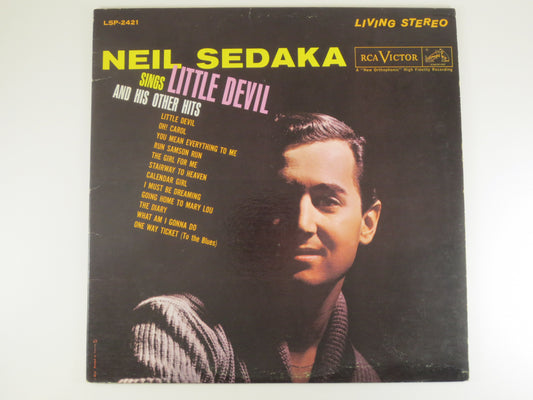 NEIL SEDAKA, Little DEVIL, Neil Sedaka Record, Neil Sedaka Album, Neil Sedaka Lp, Pop Records, Vinyl Records, Vintage Records, 1961 Records