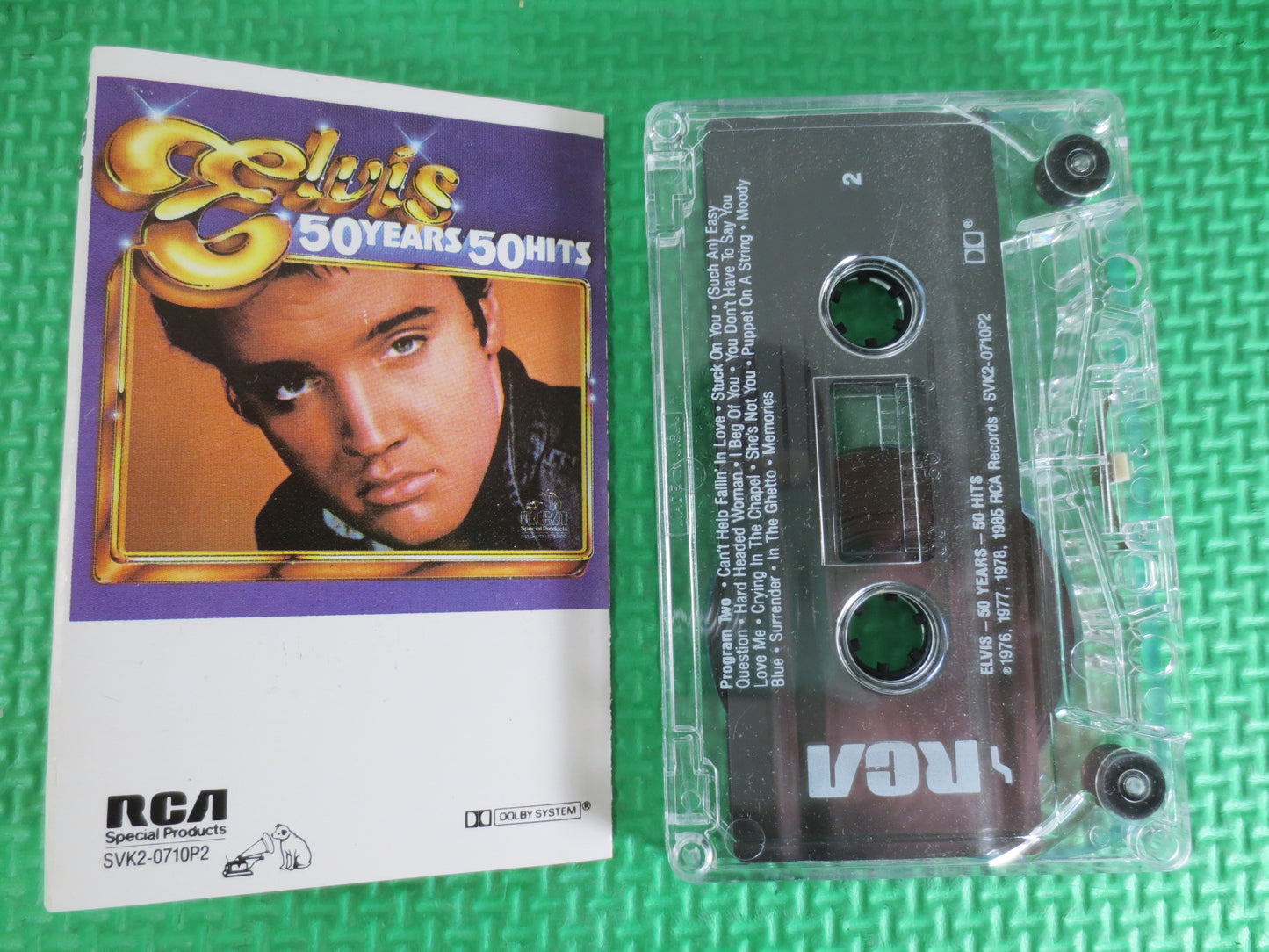 ELVIS, 50 HITS, ELVIS Cassette, Elvis Presley Tape, Elvis Presley Hits, Rock Cassette, Rock Tape, Tape Cassette, 1Cassette Tape, 985 Cassette