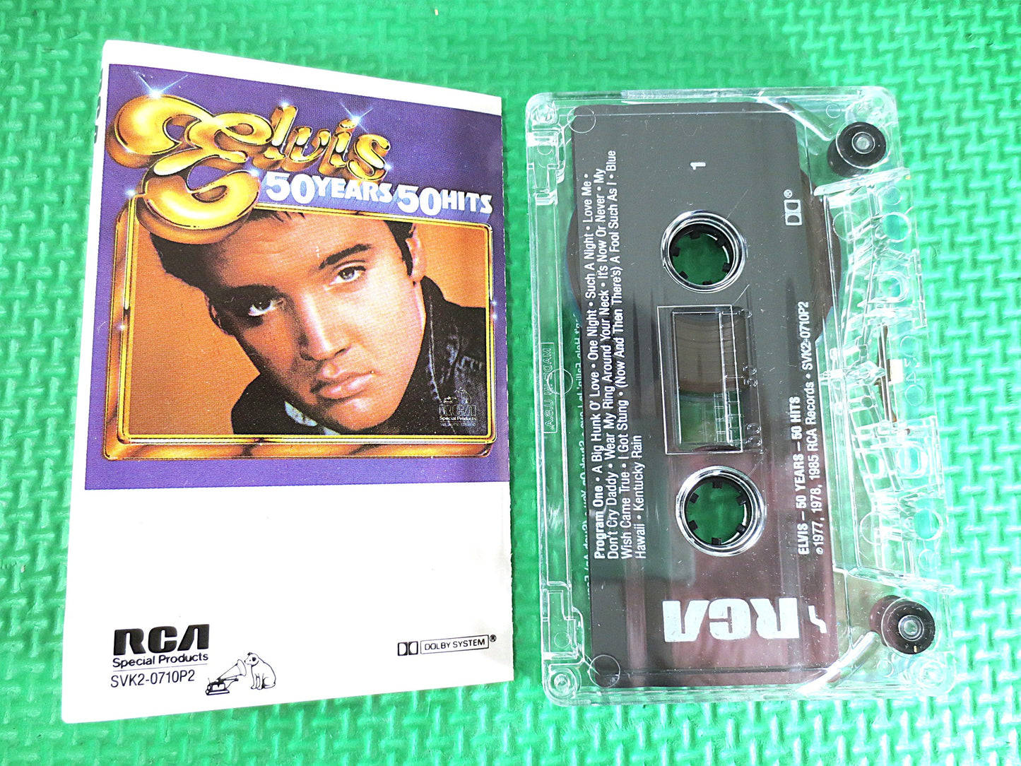 ELVIS, 50 HITS, ELVIS Cassette, Elvis Presley Tape, Elvis Presley Hits, Rock Cassette, Rock Tape, Tape Cassette, 1Cassette Tape, 985 Cassette