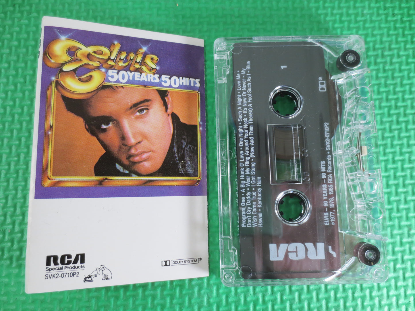 ELVIS, 50 HITS, ELVIS Cassette, Elvis Presley Tape, Elvis Presley Hits, Rock Cassette, Rock Tape, Tape Cassette, 1Cassette Tape, 985 Cassette