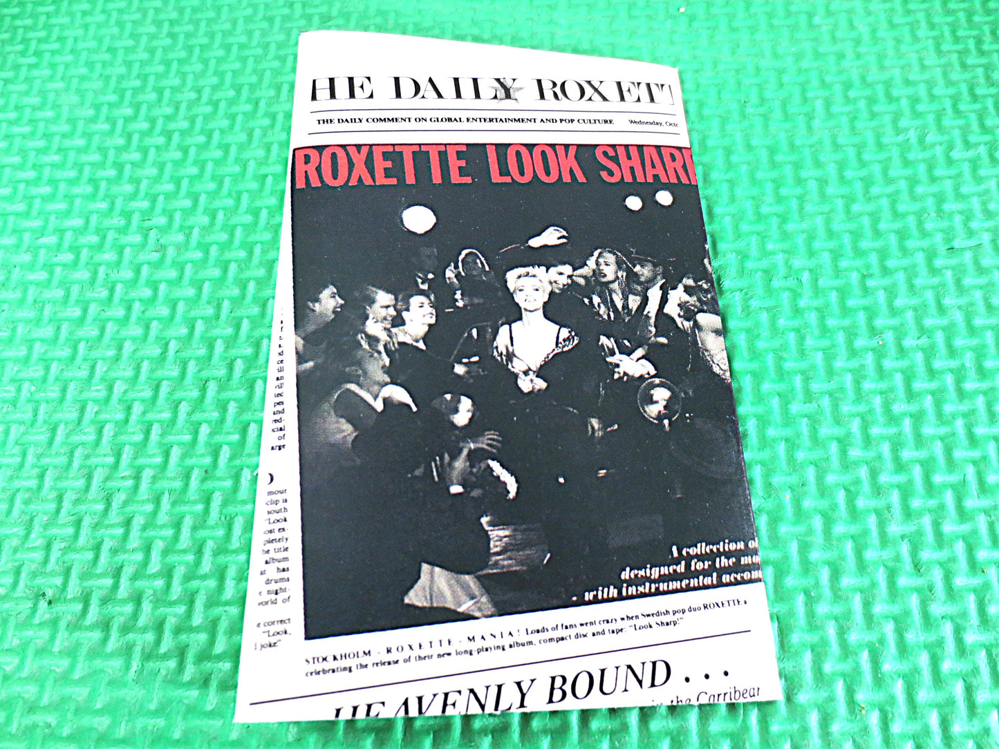 ROXETTE, Look SHARP, ROXETTE Tape, Roxette Cassette, Rock Cassette, Rock Tape, Rock Album, Tape Cassette, Cassette Tapes, 1988 Cassette