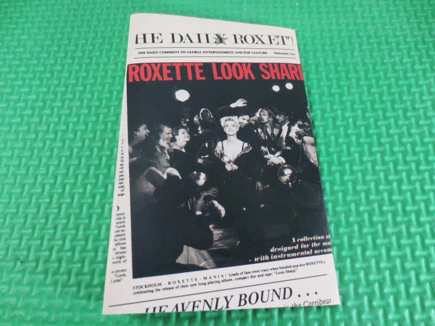 ROXETTE, Look SHARP, ROXETTE Tape, Roxette Cassette, Rock Cassette, Rock Tape, Rock Album, Tape Cassette, Cassette Tapes, 1988 Cassette