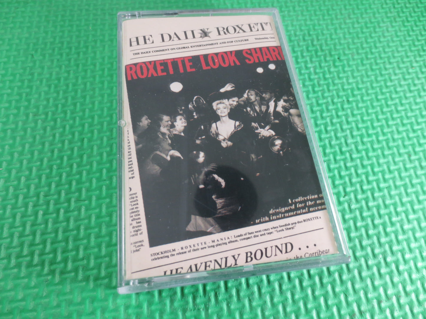 ROXETTE, Look SHARP, ROXETTE Tape, Roxette Cassette, Rock Cassette, Rock Tape, Rock Album, Tape Cassette, Cassette Tapes, 1988 Cassette