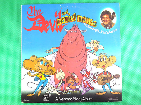 The DEVIL and DANIEL MOUSE, Childrens Records, Kids Records, Kids Albums, lps, Children's Album, John Sebastian, Vintage Record, 1978 Record