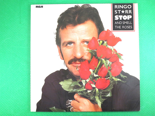 RINGO STARR, STOP and Smell the Roses, Ringo Starr Record, Beatles Records, Vinyl Records, Beatles lp, Vinyl Lp, Vintage Record, 1981 Record