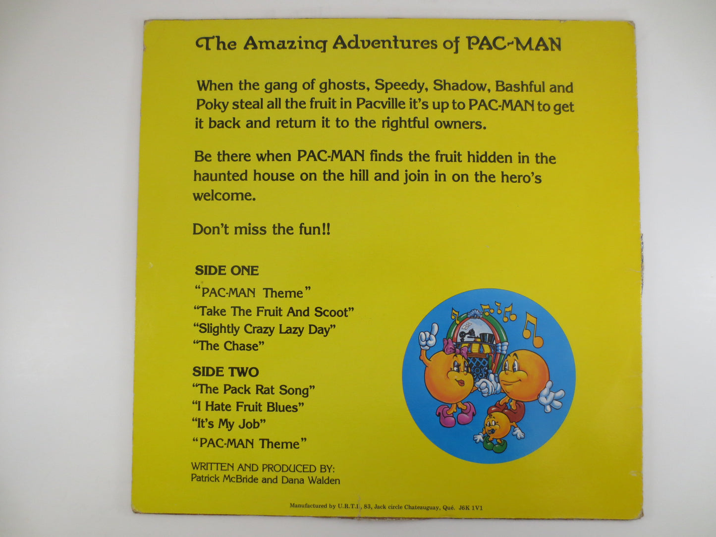 PAC-MAN, AMAZING Adventures, Pac-Man Record, Novelty Record, Pac-Man Album, Novelty Album, Novelty Lp, Pac-Man Lp, Kids Record, 1982 Records